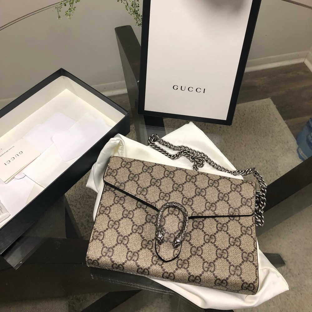Excellent Condition Dionysus GG Supreme chain wallet